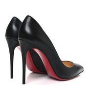 Christian Louboutin Black Calf Leather Kate 100 Pumps 