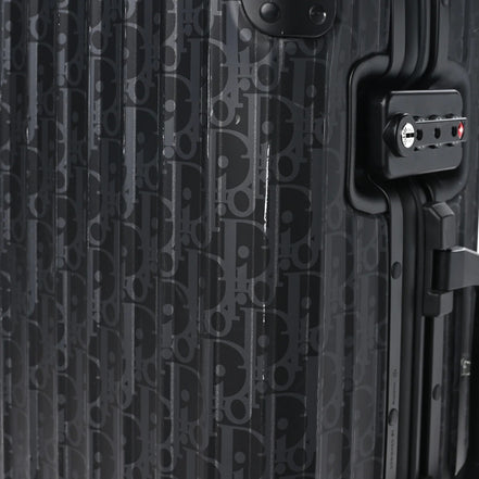 Dior x Rimowa Black Oblique Aluminium Suitcase