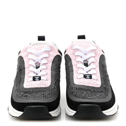 Chanel Tweed Runners Black, Grey & Pink "Unworn"