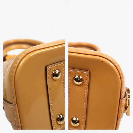 Louis Vuitton Alma BB Rose Ballerine Vernis Leather (Pre-Loved)