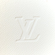 Louis Vuitton White and Silver Monogram Sliders 