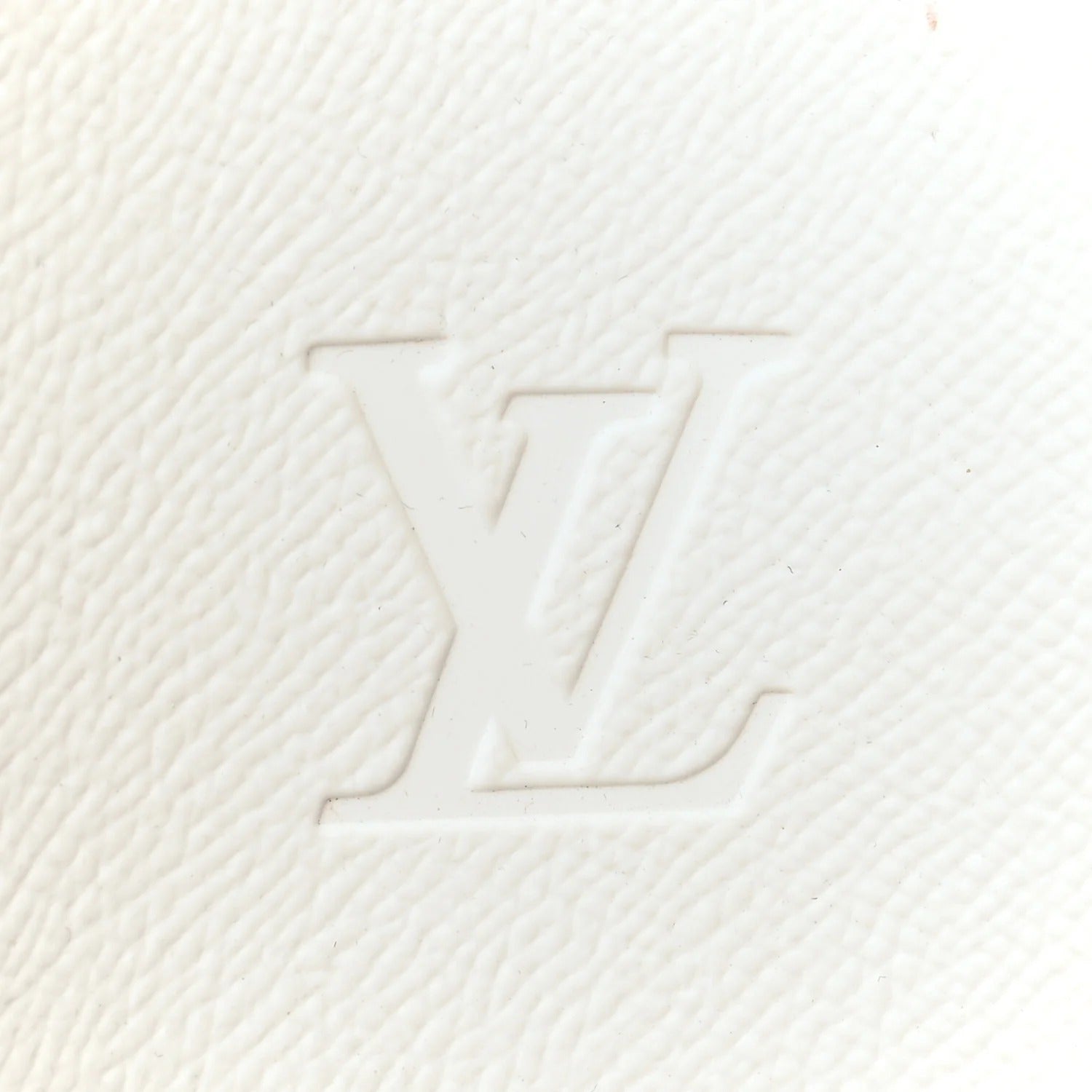 Louis Vuitton White and Silver Monogram Sliders 