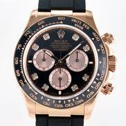Rolex Cosmograph Daytona 126515 Everose Gold Oysterflex Diamond Dial 