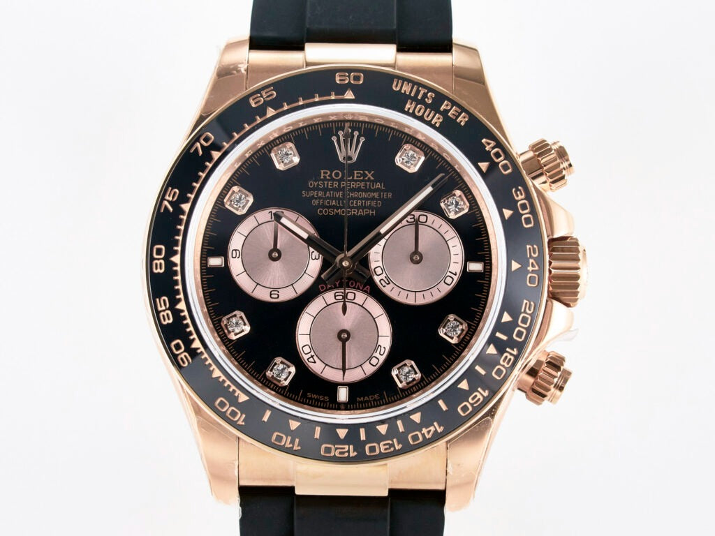 Rolex Cosmograph Daytona 126515 Everose Gold Oysterflex Diamond Dial 