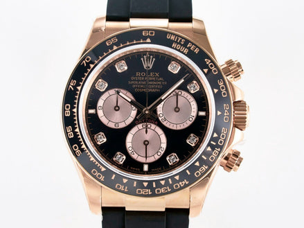 Rolex Cosmograph Daytona 126515 Everose Gold Oysterflex Diamond Dial "Unworn"