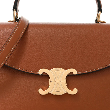 Celine Teen Nino Grained Calfskin Top Handle Bag "Unworn"