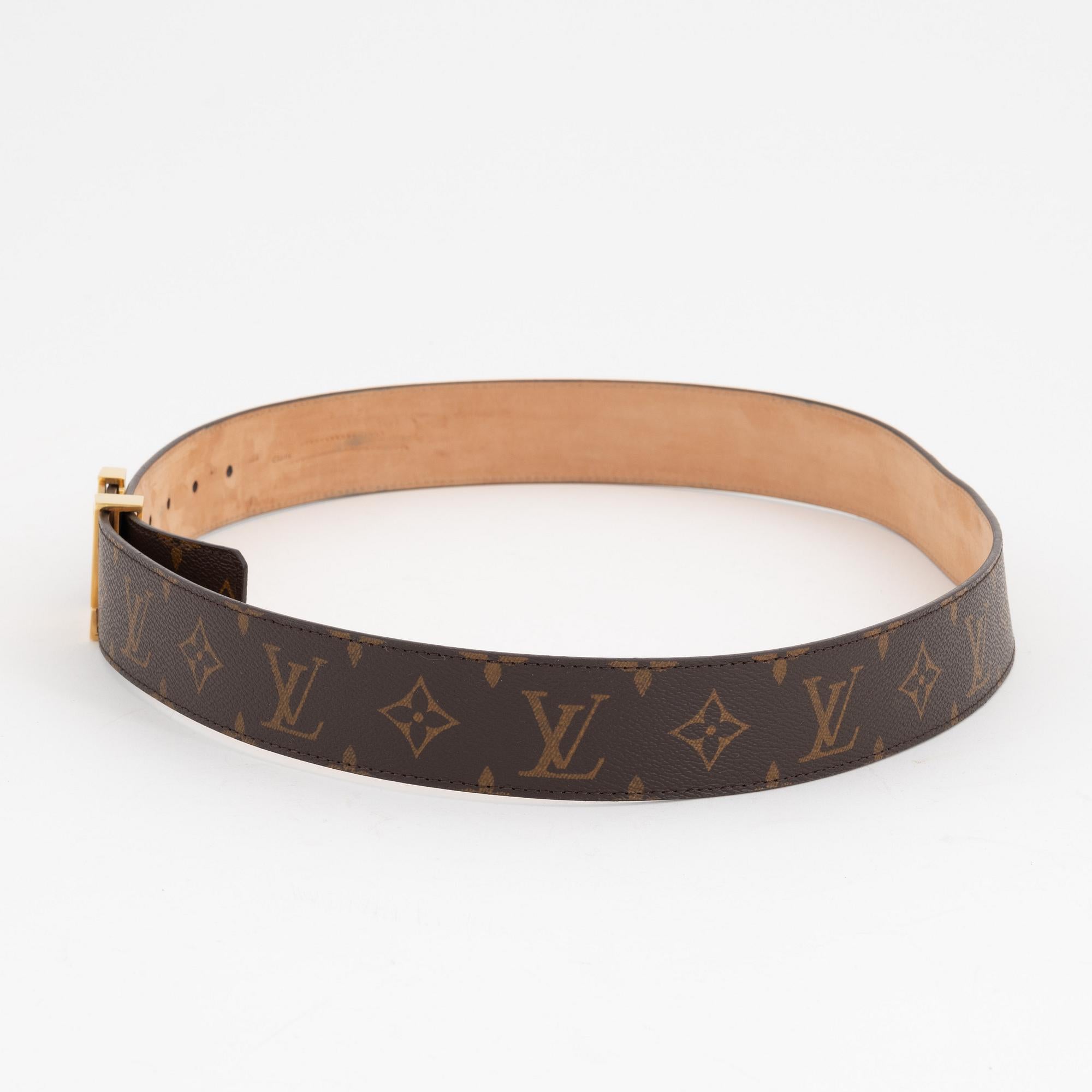 Louis Vuitton Monogram Canvas LV Initiales Belt (Pre-Loved)