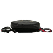 Gucci Black GG Supreme Tiger Print Belt Bag 