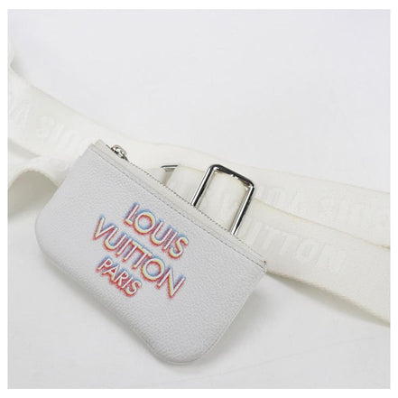 Louis Vuitton White Embroidered Damier Trio Messenger Bag "Unworn"