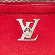Louis Vuitton Rubis Red Taurillon Leather Lockmeto Tote 