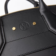 Louis Vuitton Calfskin City Steamer MM Black 