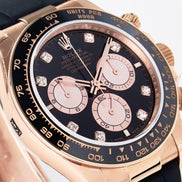 Rolex Cosmograph Daytona 126515 Everose Gold Oysterflex Diamond Dial 