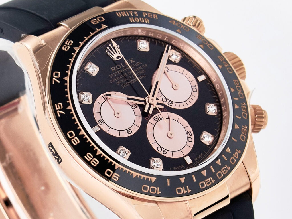 Rolex Cosmograph Daytona 126515 Everose Gold Oysterflex Diamond Dial 