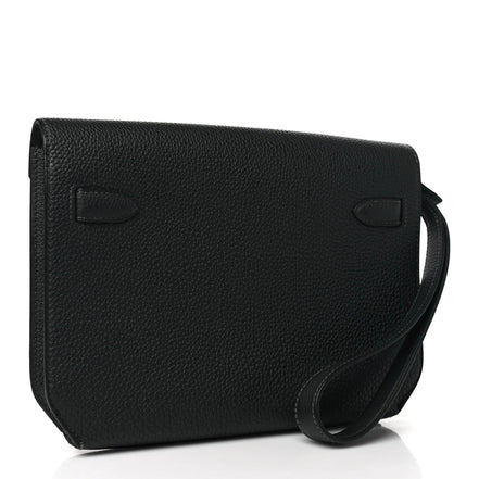 Hermès Kelly Depeches Pouch So Black Monochrome "Unworn"