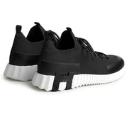 Hermes Bouncing Black Leather Sneakers 