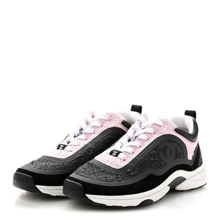 Chanel Tweed Runners Black, Grey & Pink "Unworn"