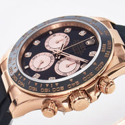 Rolex Cosmograph Daytona 126515 Everose Gold Oysterflex Diamond Dial 