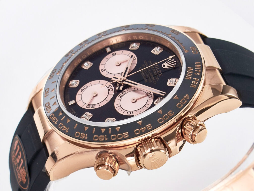 Rolex Cosmograph Daytona 126515 Everose Gold Oysterflex Diamond Dial 