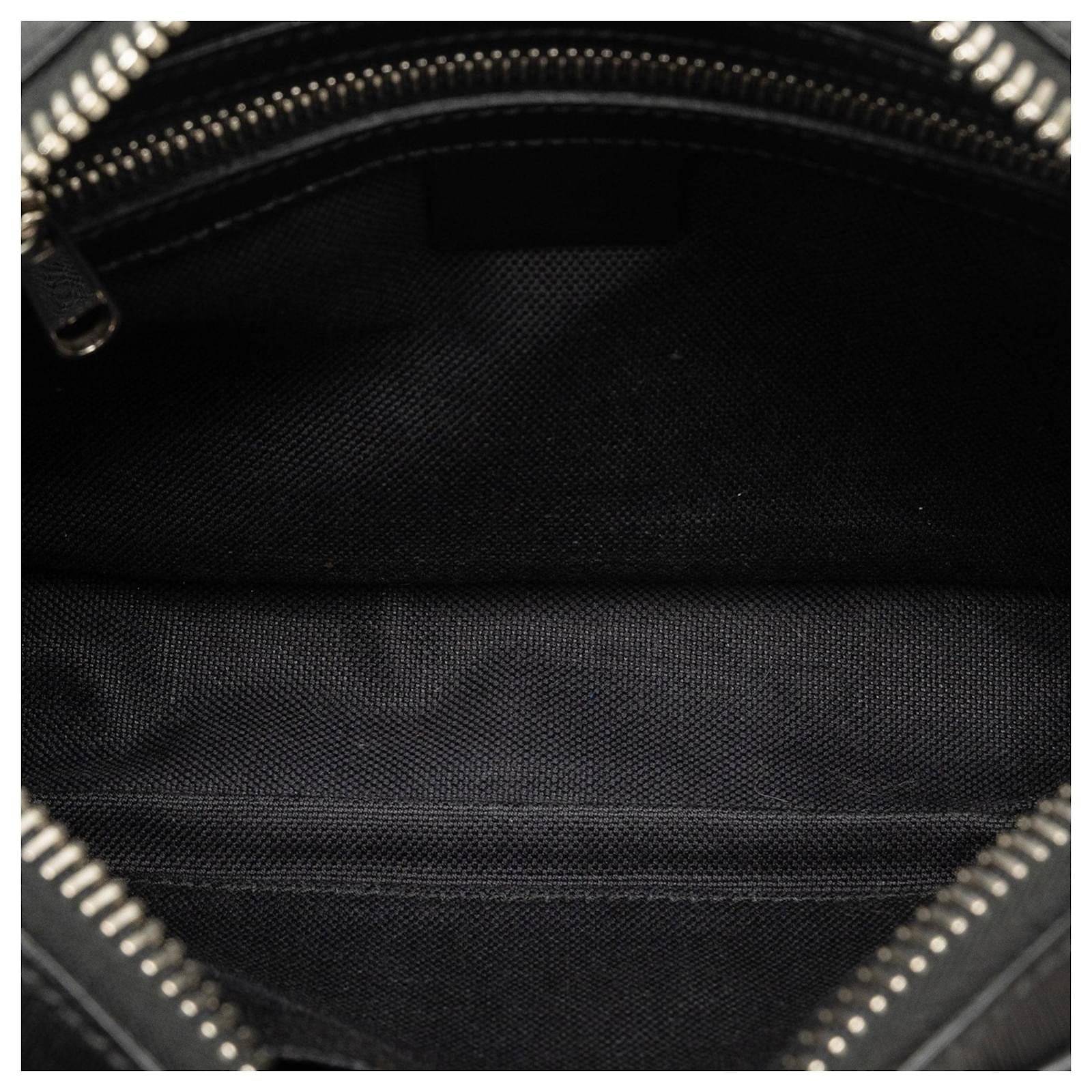 Gucci Black GG Supreme Tiger Print Belt Bag 