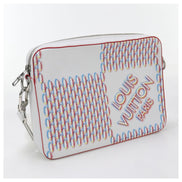 Louis Vuitton White Embroidered Damier Trio Messenger Bag 