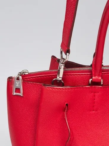 Louis Vuitton Rubis Red Taurillon Leather Lockmeto Tote "Unworn"