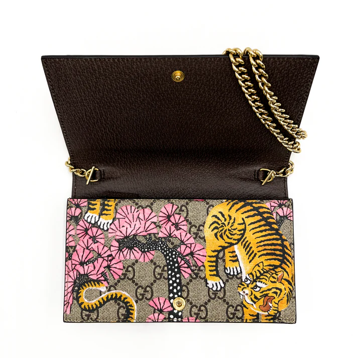Gucci Tiger & Cherry Blossom GG Supreme Wallet (Pre-Loved)
