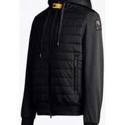 Parajumpers Black Nolan Hybrid Quilted Hooded Jacket (Pre-Loved)