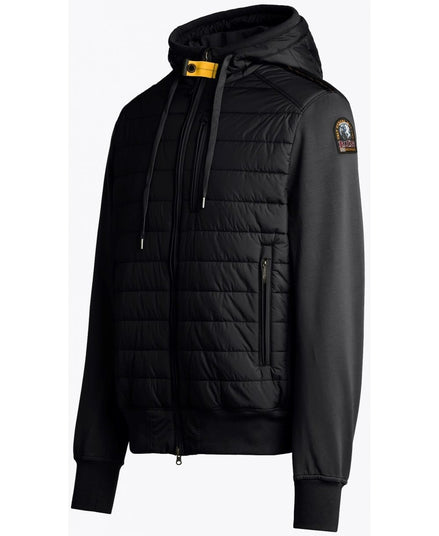 Parajumpers Black Nolan Hybrid Quilted Hooded Jacket (Pre-Loved)