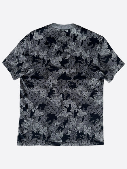 Louis Vuitton Black and Grey Monogram Camo T-Shirt "Unworn"