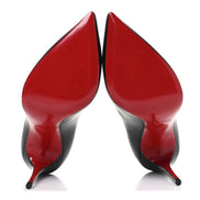 Christian Louboutin Black Calf Leather Kate 100 Pumps 