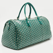 Goyard Green Goyardine Canvas Boston 45 