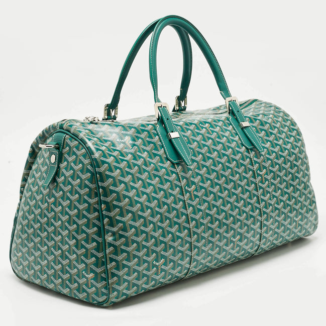 Goyard Green Goyardine Canvas Boston 45 "Unworn"