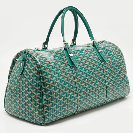Goyard Green Goyardine Canvas Boston 45 "Unworn"