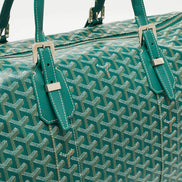Goyard Green Goyardine Canvas Boston 45 