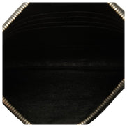 Prada Black Saffiano & Crocodile Leather Document Holder Clutch (Pre-Loved)