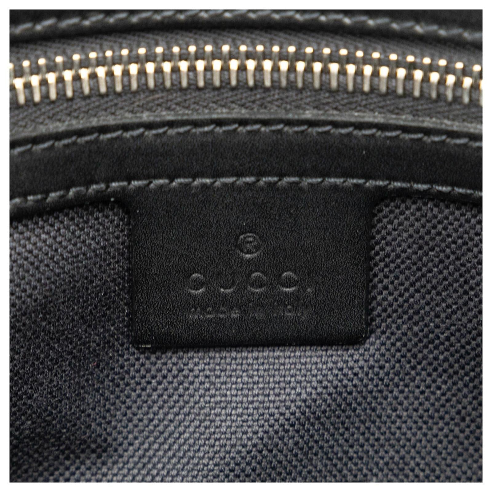 Gucci Black GG Supreme Tiger Print Belt Bag 
