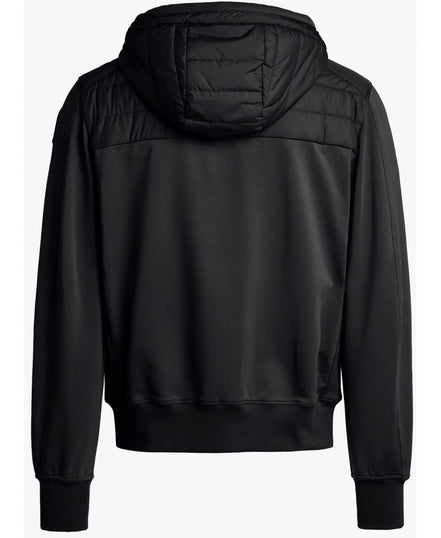 Parajumpers Black Nolan Hybrid Quilted Hooded Jacket (Pre-Loved)