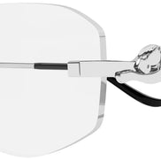 Silver Cartier 3D Panthère Glasses 