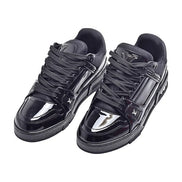 Louis Vuitton Black Patent LV Trainers 