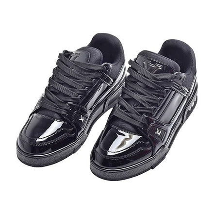 Louis Vuitton Black Patent LV Trainers "Unworn"
