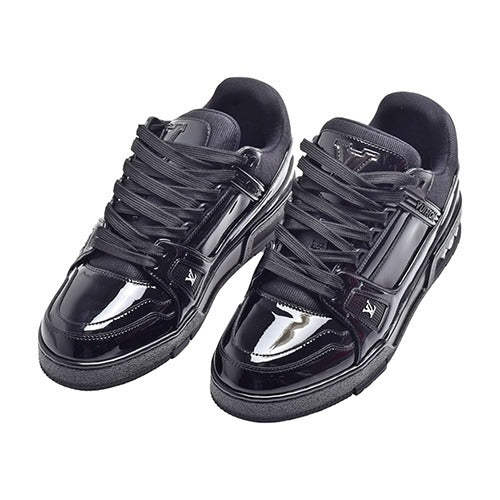 Louis Vuitton Black Patent LV Trainers "Unworn"