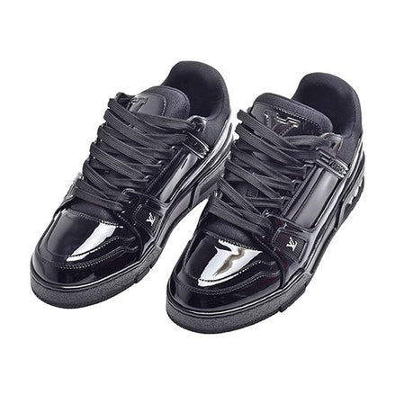 Louis Vuitton Black Patent LV Trainers "Unworn"