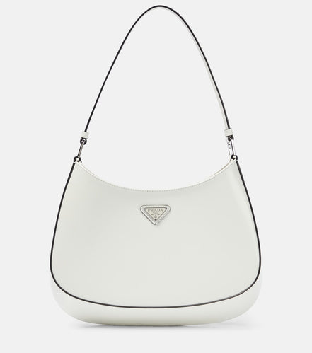 Prada Cleo Brushed Leather Shoulder Bag White "Unworn"
