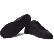 Fendi Black & Grey FF Monogram Low-Top Sneakers (Pre-Loved)