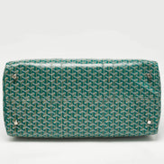 Goyard Green Goyardine Canvas Boston 45 