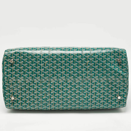 Goyard Green Goyardine Canvas Boston 45 "Unworn"