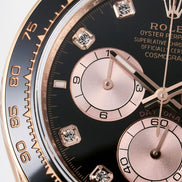 Rolex Cosmograph Daytona 126515 Everose Gold Oysterflex Diamond Dial 