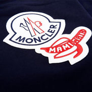 Moncler Double Logo Patch Navy Cotton Sweatshirt (Pre-Loved)