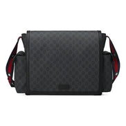 Gucci Black and Grey GG Supreme Canvas Baby Bag 