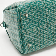 Goyard Green Goyardine Canvas Boston 45 